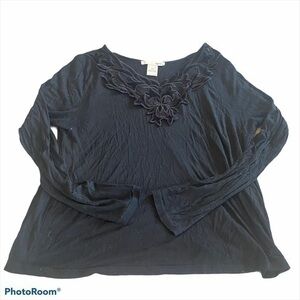 Gorgeous black Kersh boutique velvet shirt